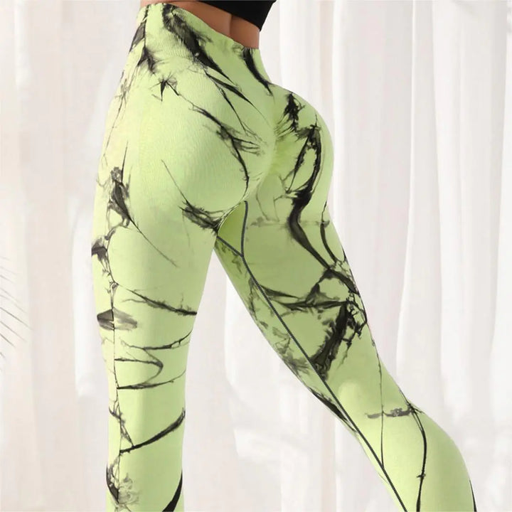 High Waist Spandex Tie-Dye Leggings