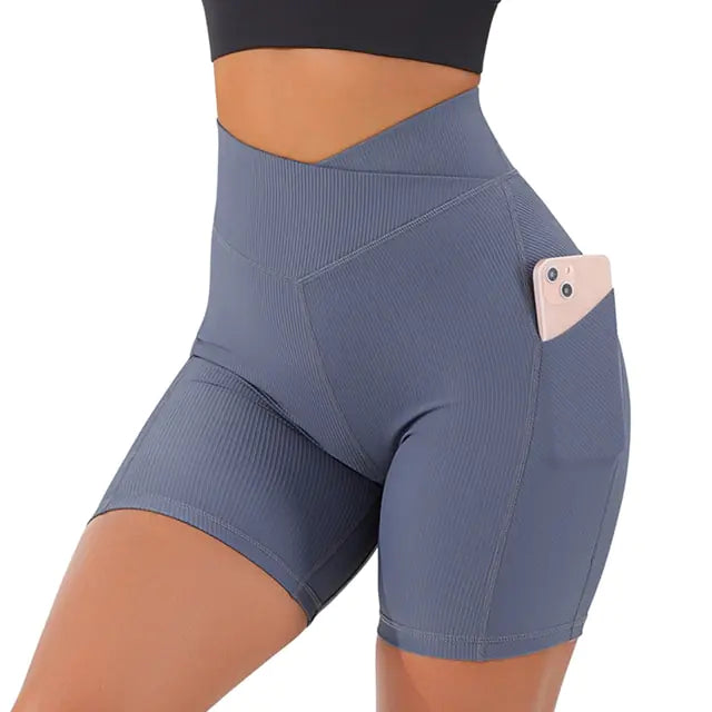 High Waist Yoga Fit Shorts