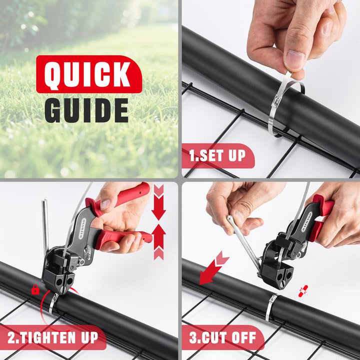 Professional Stainless Steel Cable Tie Gun Kit