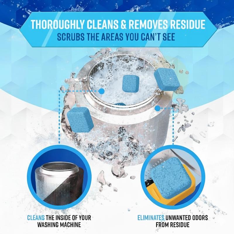 Professional Enzymatic Washing Machine Cleaner Tablets