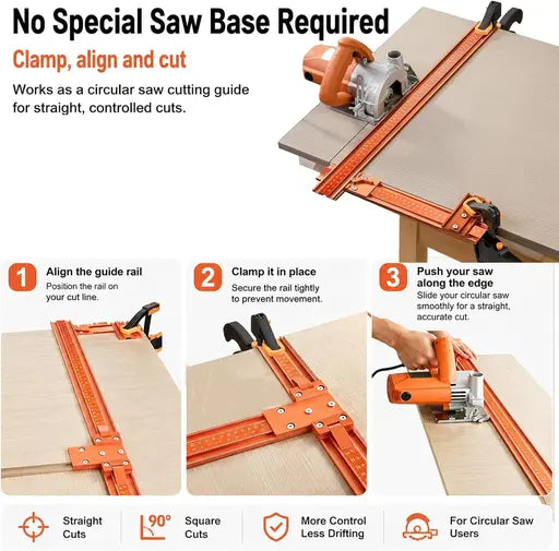 Aluminum Alloy Circular Saw Guide Rail