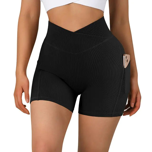 High Waist Yoga Fit Shorts