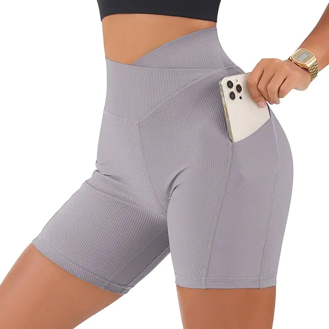 High Waist Yoga Fit Shorts