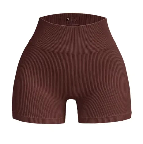 Seamless High-Waist Yoga Shorts