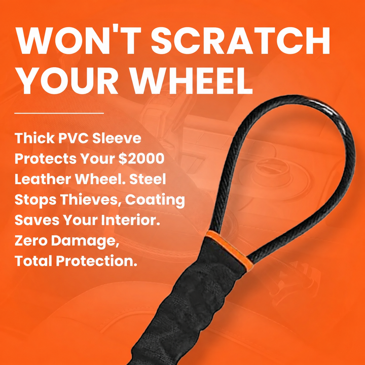 Universal Anti-Theft Steering Wheel to Seatbelt Lock