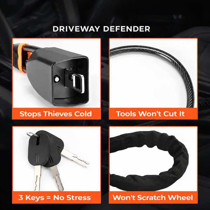 Universal Anti-Theft Steering Wheel to Seatbelt Lock
