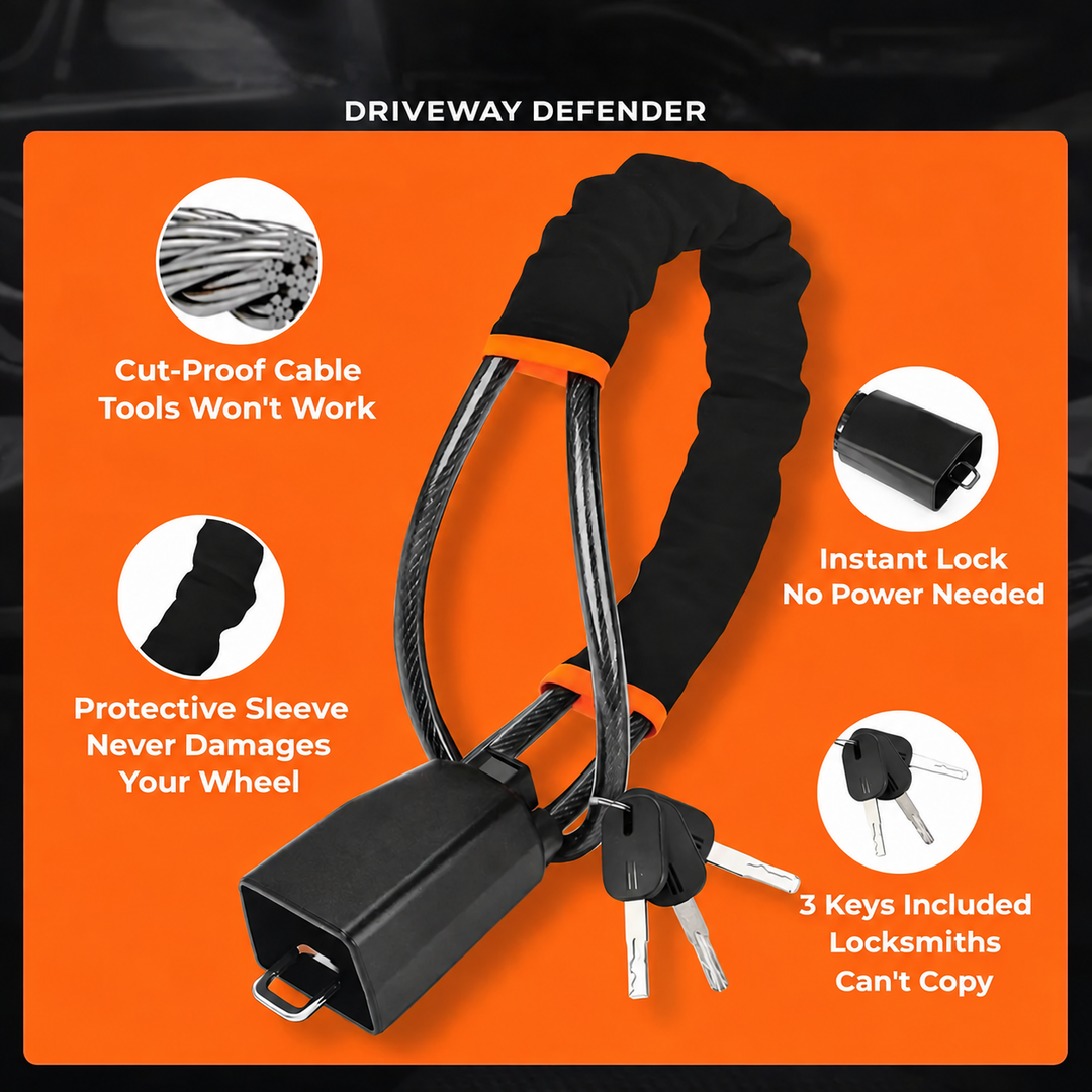 Universal Anti-Theft Steering Wheel to Seatbelt Lock
