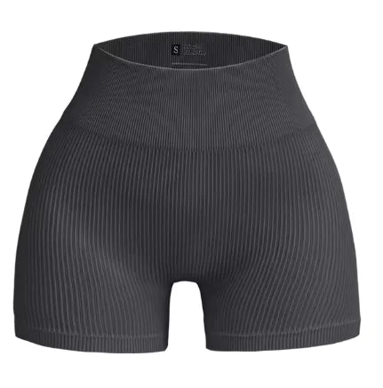 Seamless High-Waist Yoga Shorts