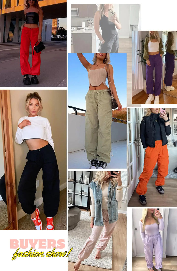 Trendy Parachute Pants Women