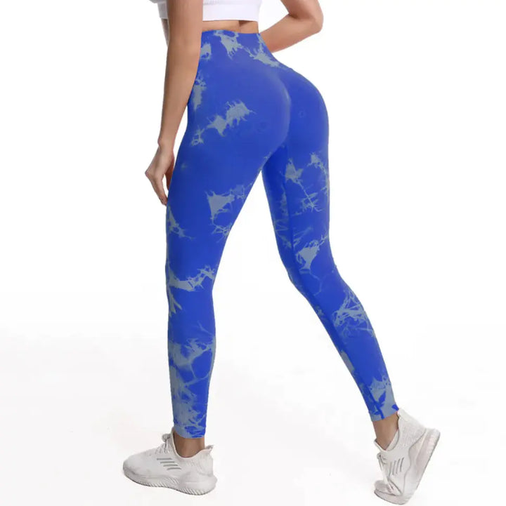 Chic High Waist Tie-Dye Fitness Leggings