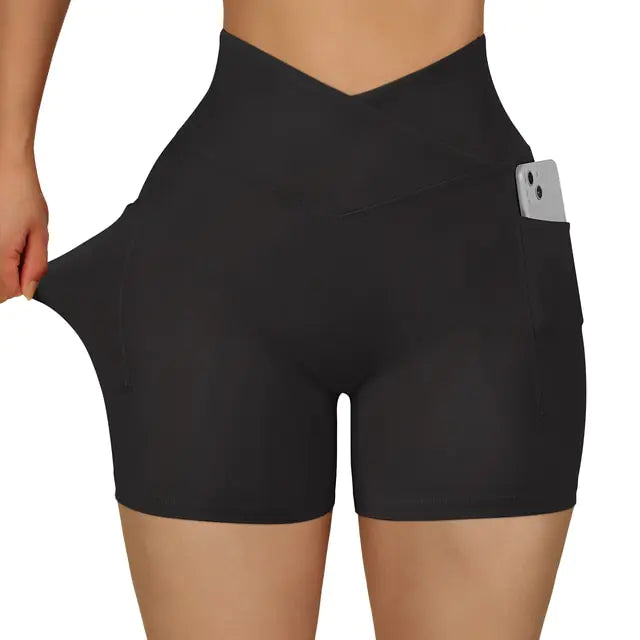 High Waist Yoga Fit Shorts