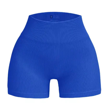 Seamless High-Waist Yoga Shorts