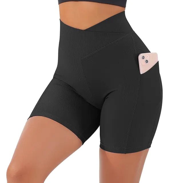 High Waist Yoga Fit Shorts