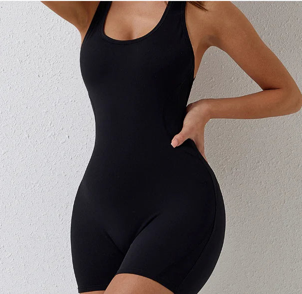 Sleeveless Bodycon Yoga Jumpsuit