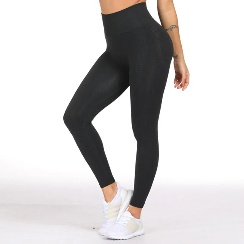 Black Seamless Tummy Leggings