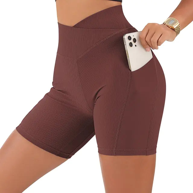 High Waist Yoga Fit Shorts