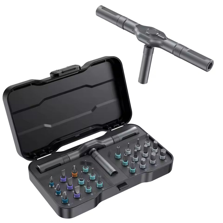 24-in-1 Multi-Purpose Ratchet Wrench Screwdriver Kit