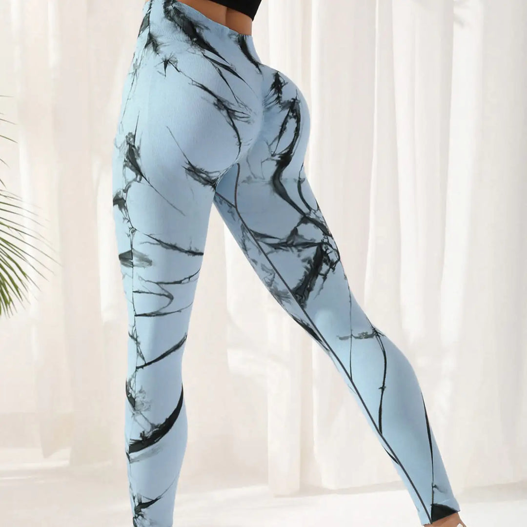 High Waist Spandex Tie-Dye Leggings