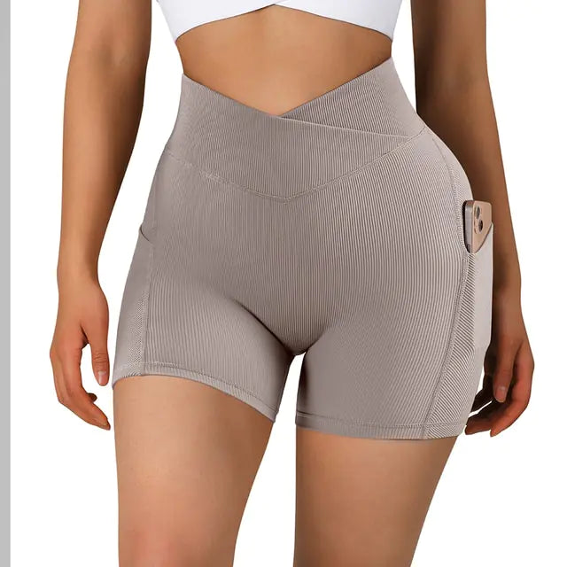 High Waist Yoga Fit Shorts