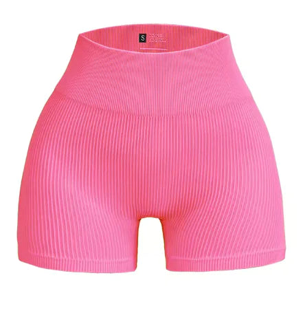 Seamless High-Waist Yoga Shorts