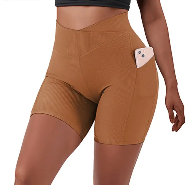 High Waist Yoga Fit Shorts