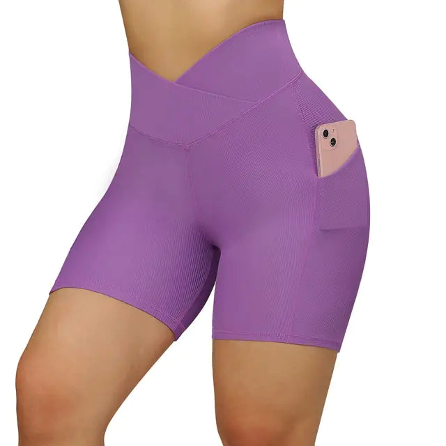 High Waist Yoga Fit Shorts