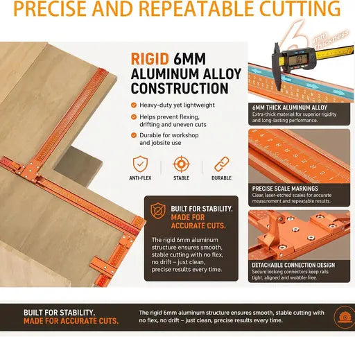 Aluminum Alloy Circular Saw Guide Rail