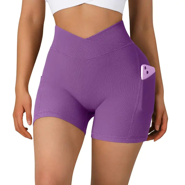 High Waist Yoga Fit Shorts