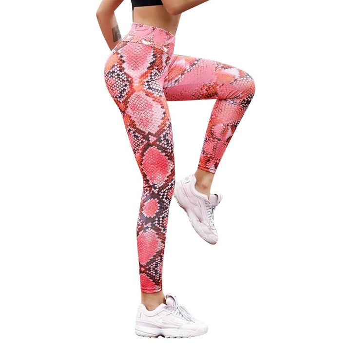 High Waisted Snake Leggings