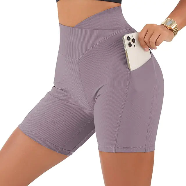 High Waist Yoga Fit Shorts