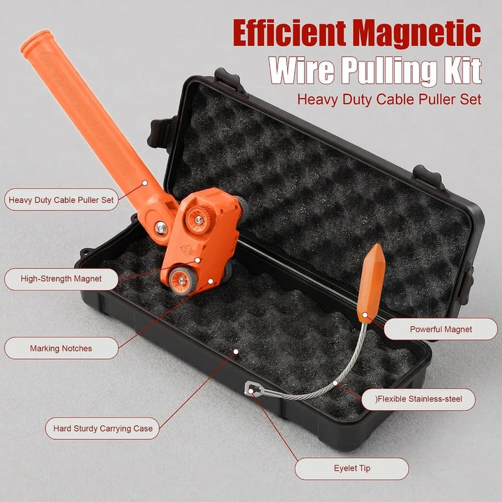EVOQUEFIT Magnetic Wire Puller Kit & Stud Finder