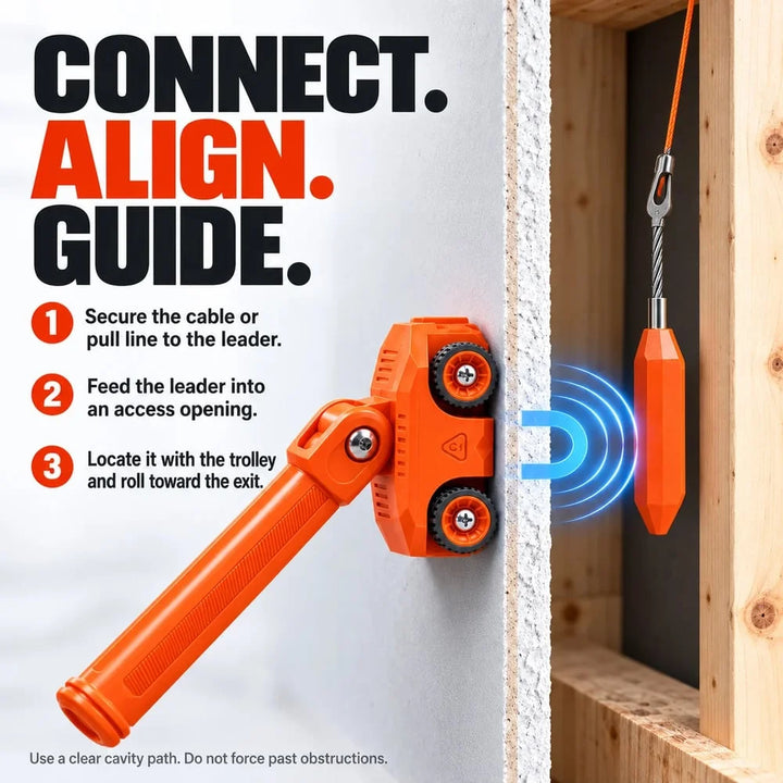EVOQUEFIT Magnetic Wire Puller Kit & Stud Finder