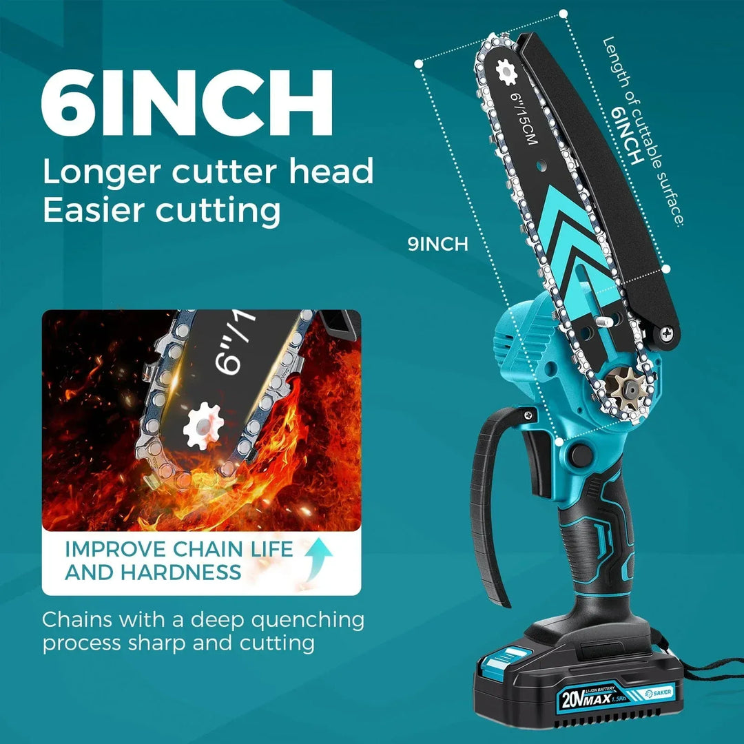 6-Inch Mini Chainsaw Ultimate Kit