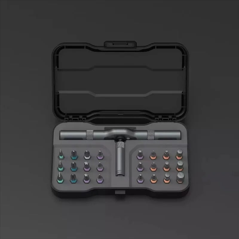 24-in-1 Multi-Purpose Ratchet Wrench Screwdriver Kit