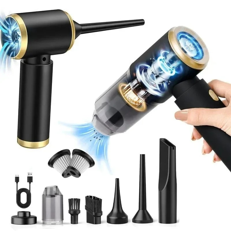3-in-1 Rechargeable Mini Vacuum for Home, Car & Office