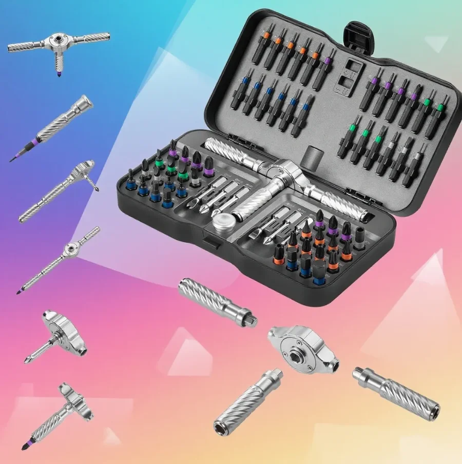 62-Piece Ratchet Screwdriver Set