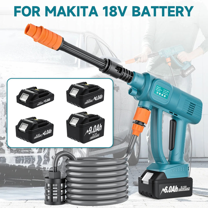 6-in-1 Cordless Power Washer for Makita 18V Battery