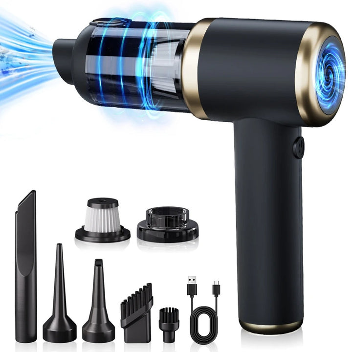 3-in-1 Rechargeable Mini Vacuum for Home, Car & Office