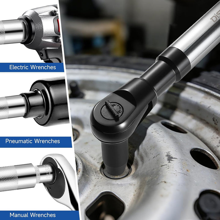 7-in-1 Right Angle Offset Wrench Head Adapter Kit
