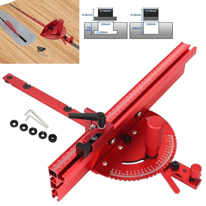 📢📢40% OFF !! ⏰ Precision Aluminum Miter Gauge