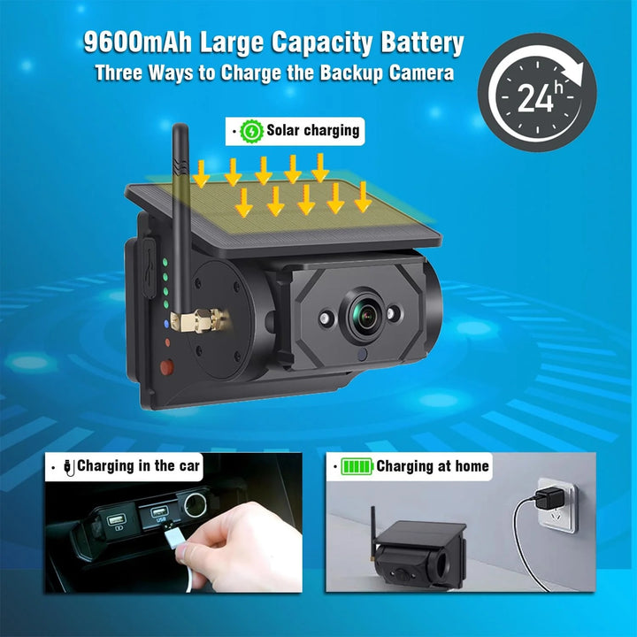 Magnetic Solar Wireless Backup Camera