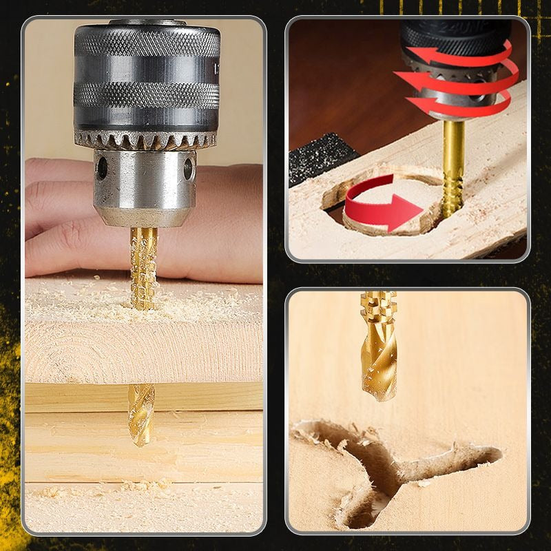 Titanium-Coated Drill Bit Set