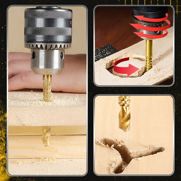 Titanium-Coated Drill Bit Set
