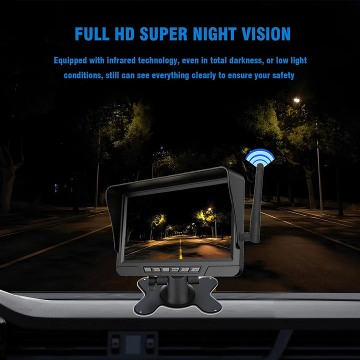 Magnetic Solar Wireless Backup Camera