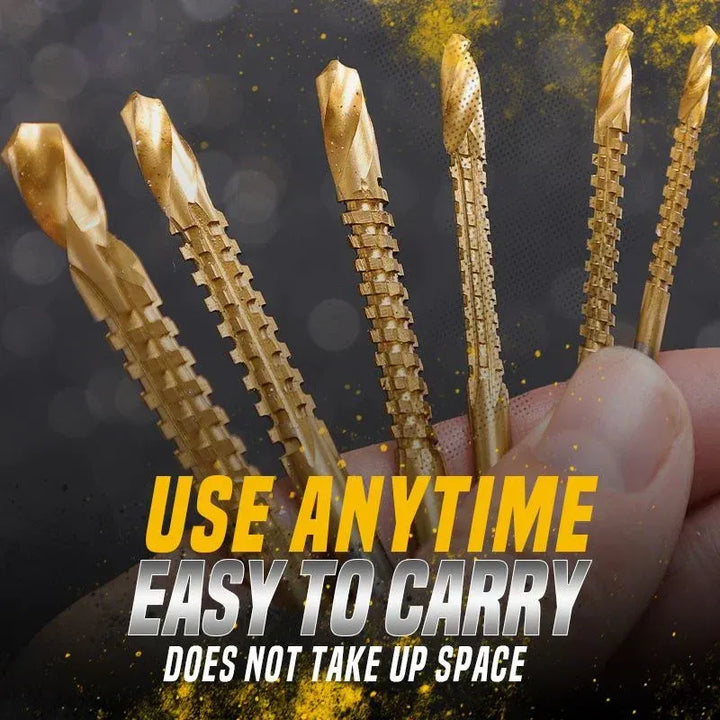 Titanium-Coated Drill Bit Set