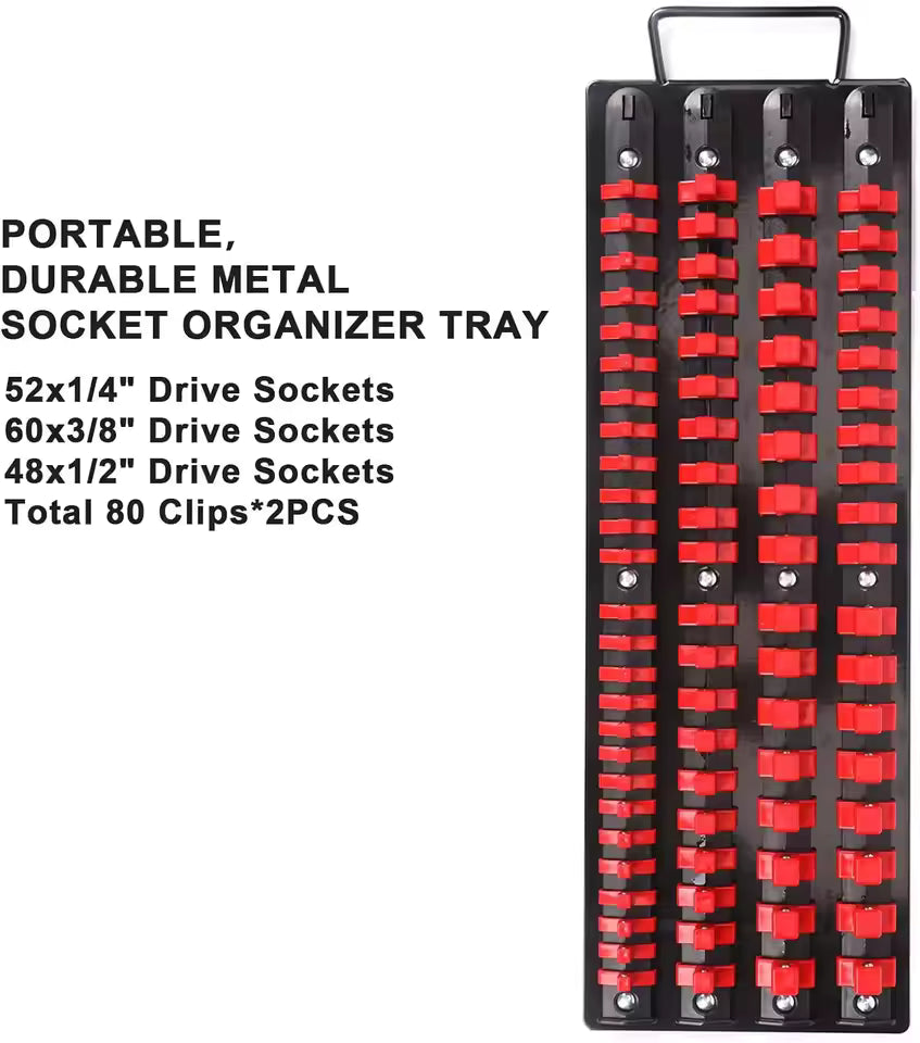 80-Piece Portable Socket Organizer Set – EVOQUEFIT