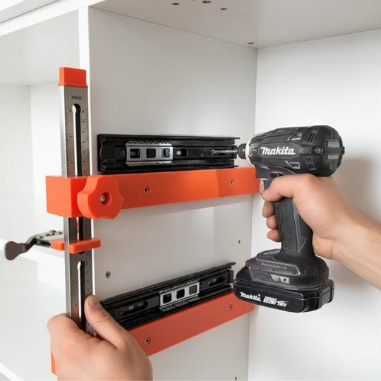 Drawer Slide Jig with Toggle Clamps