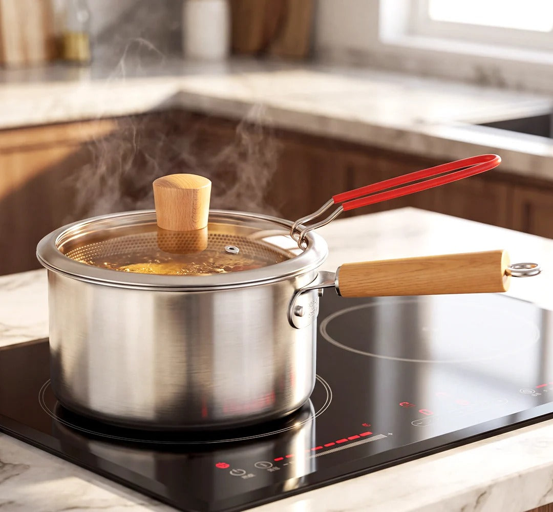 Multifunctional 304 Stainless Steel Frying Pot