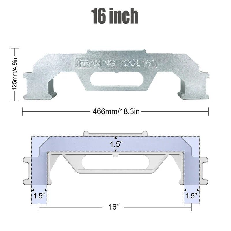 Aluminum Alloy Framing Stud Layout Tool