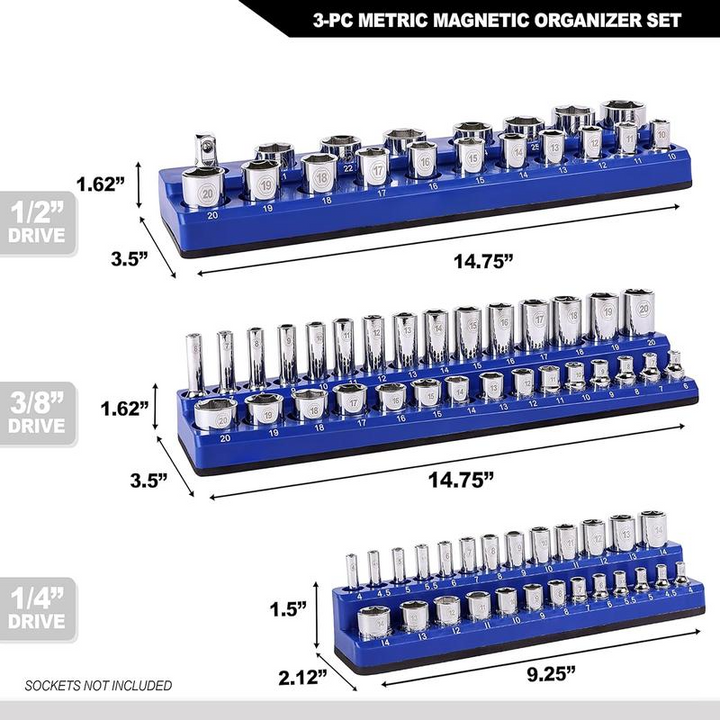 Professional 143-Piece Socket Organizer Set